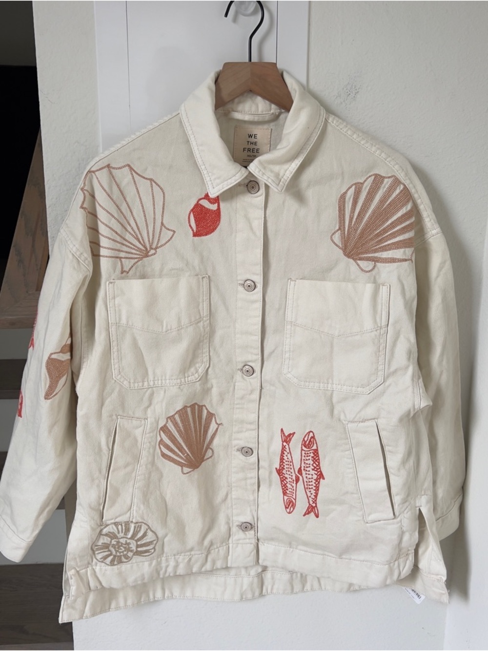 NWT Free people We The Free Madison City Embroidered Jacket - Picture 3 of 9